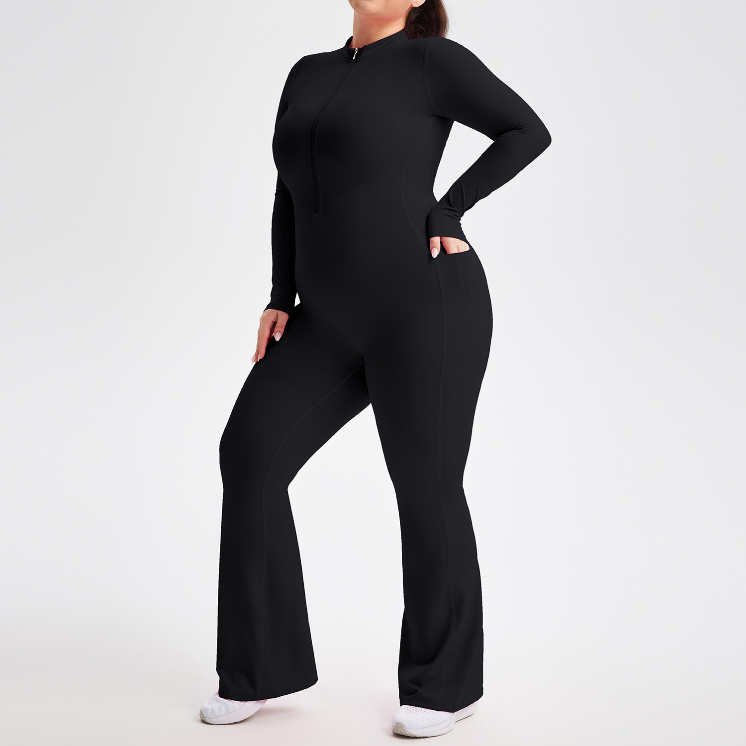 Plus Size Jumpsuit Yoga Sport  - Yoga Fitness Plus avaliação e preço