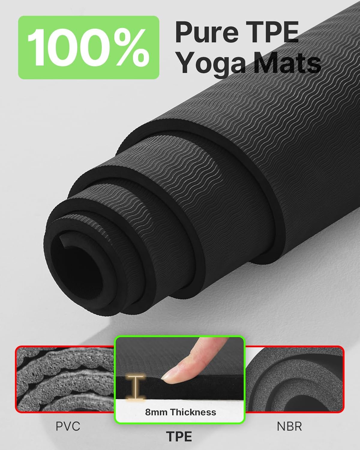 Large Yoga Mat 75x52x1/2in, Ex - Yoga Of Fitness Mat avaliação e preço