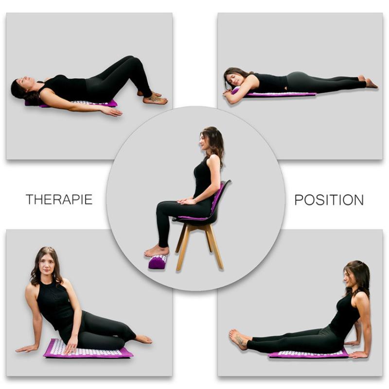 1 Set Acupressure Yoga Mat Cus - Yoga Fitness Massage avaliação e preço
