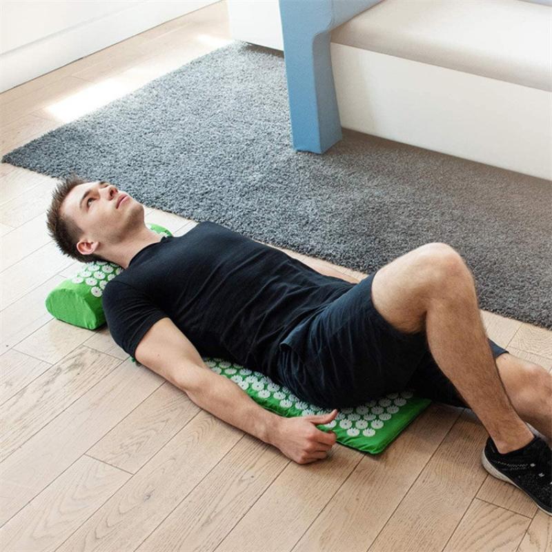 1 Set Acupressure Yoga Mat Cus - Yoga Fitness Massage avaliação e preço