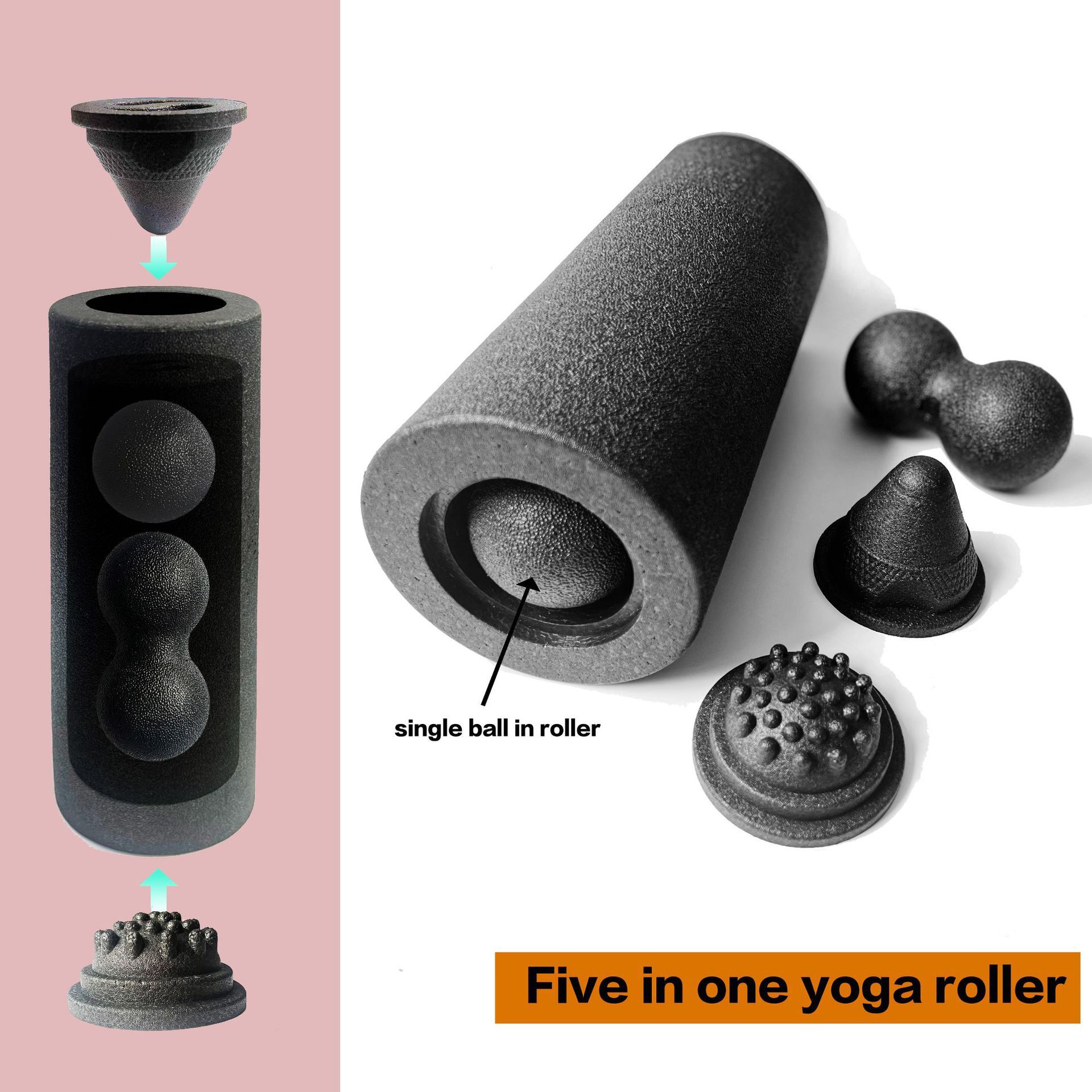5-in-1 Fascia Roller Set Muscl - Foam Roller avaliação e preço