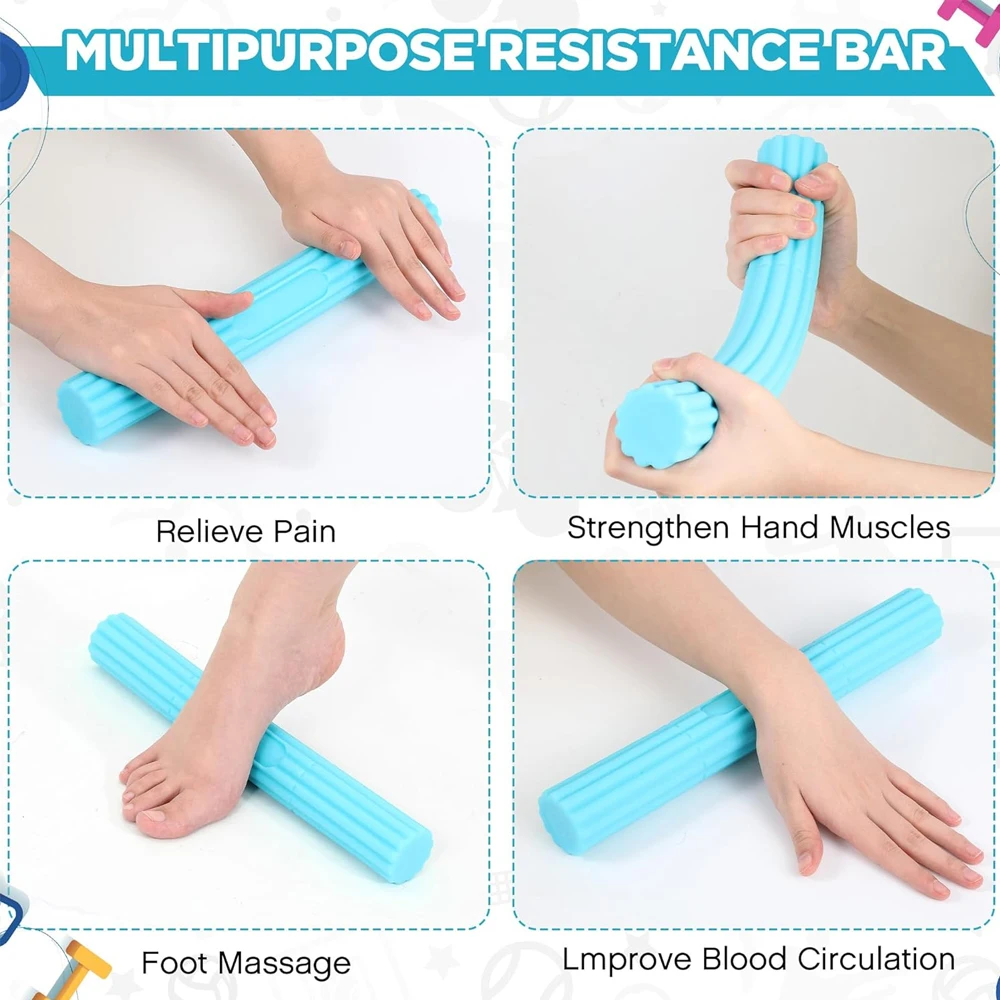1Pcs Flex Therapy Bar Strength - Grip Strengthener Hand avaliação e preço