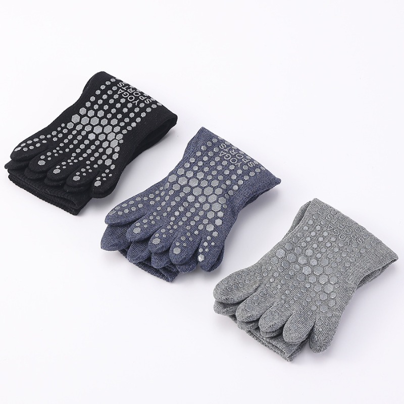 Ribbed Non Slip Men Yoga Socks - Yoga Toe Separator avaliação e preço