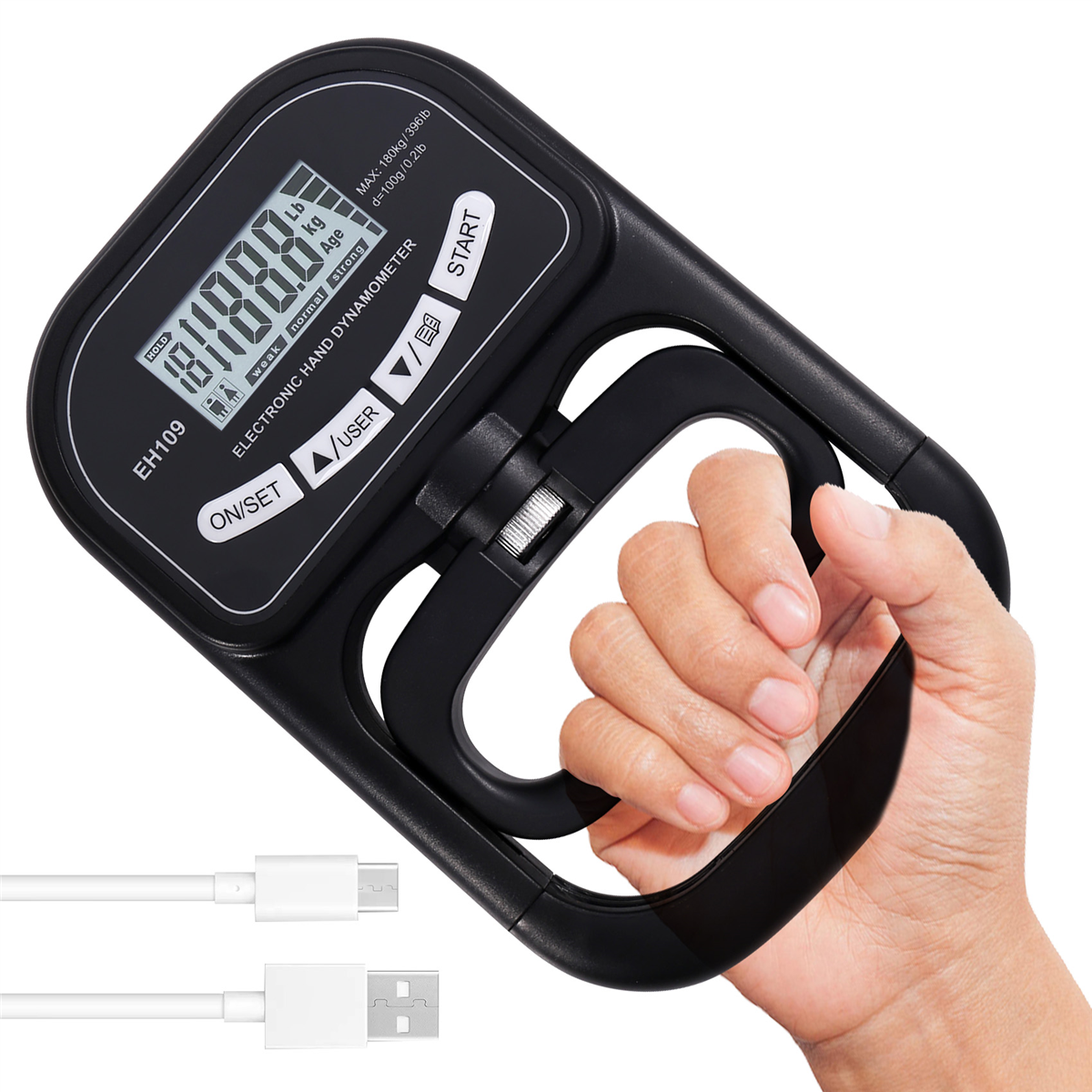 ABQR 265 Lbs / 120Kgs Hand Dyn - Grip Strengthener Hand avaliação e preço