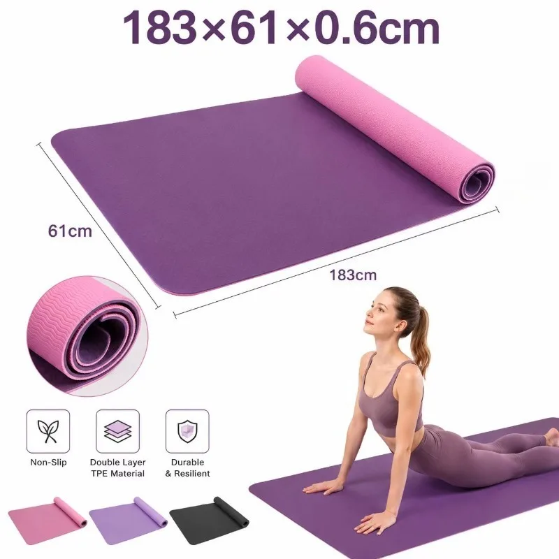 Yoga Mats Anti-slip Sport Fitn - Yoga Of Fitness Mat avaliação e preço