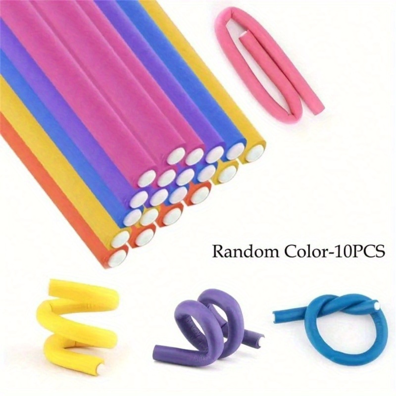 10pc Flexible Heatless Hair Ro - Foam Roller avaliação e preço