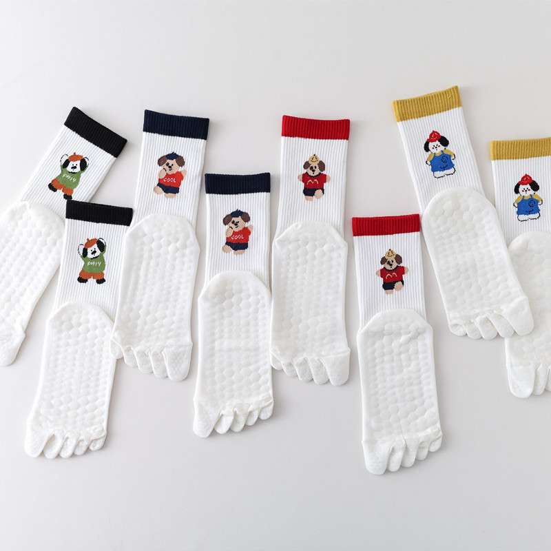 Cartoon 5-Toe Yoga Socks Non-S - Yoga Toe Separator avaliação e preço